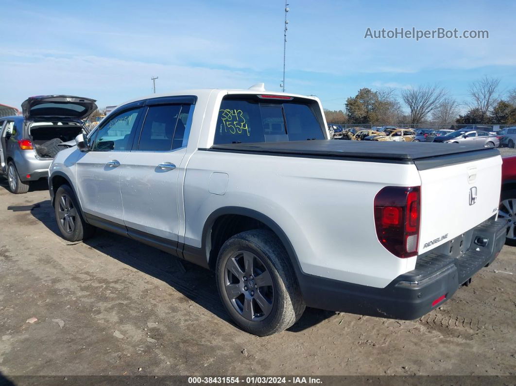 2020 Honda Ridgeline Rtl-e White vin: 5FPYK3F79LB020764