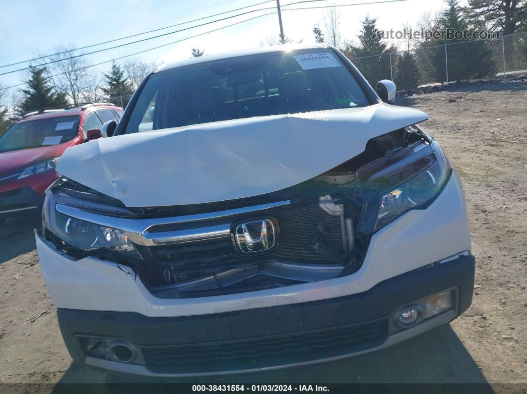 2020 Honda Ridgeline Rtl-e White vin: 5FPYK3F79LB020764