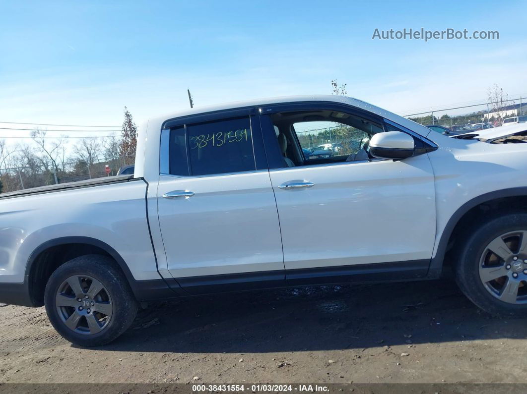 2020 Honda Ridgeline Rtl-e White vin: 5FPYK3F79LB020764