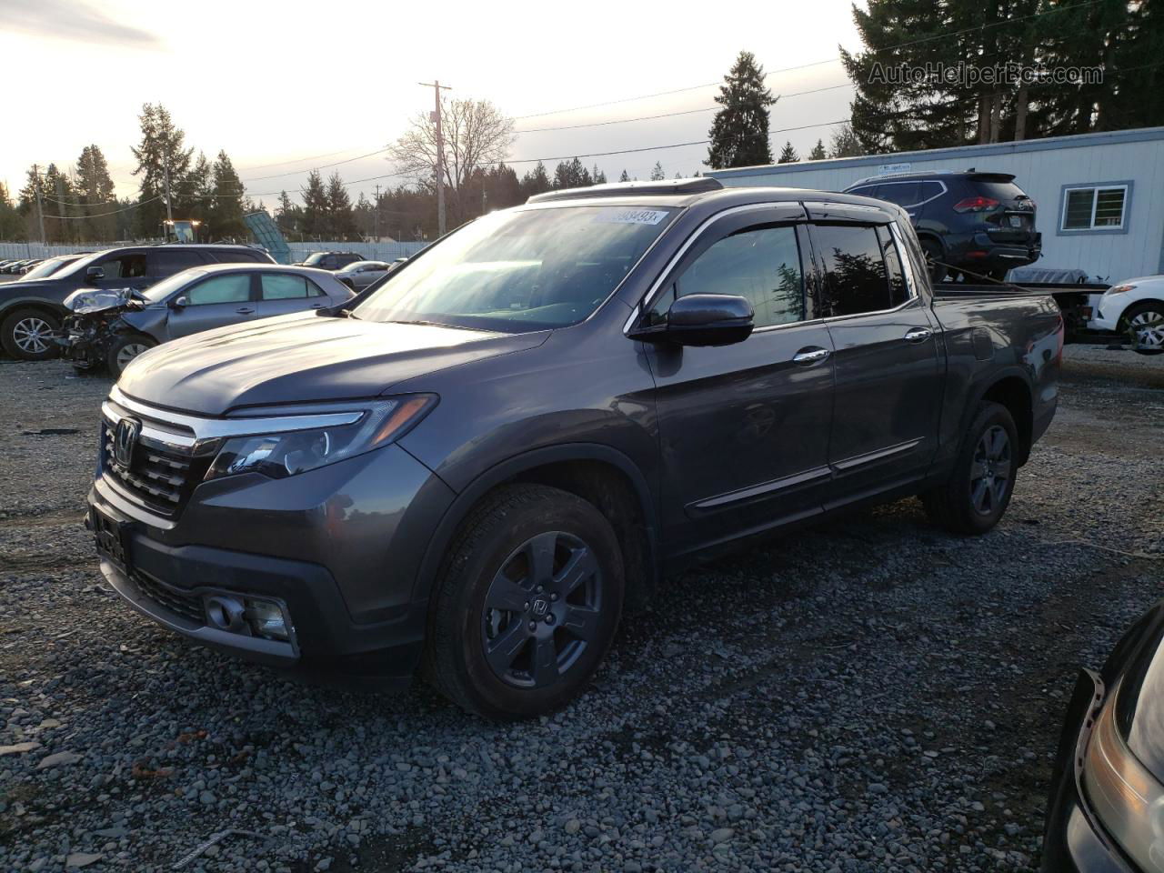 2020 Honda Ridgeline Rtl Gray vin: 5FPYK3F7XLB010616