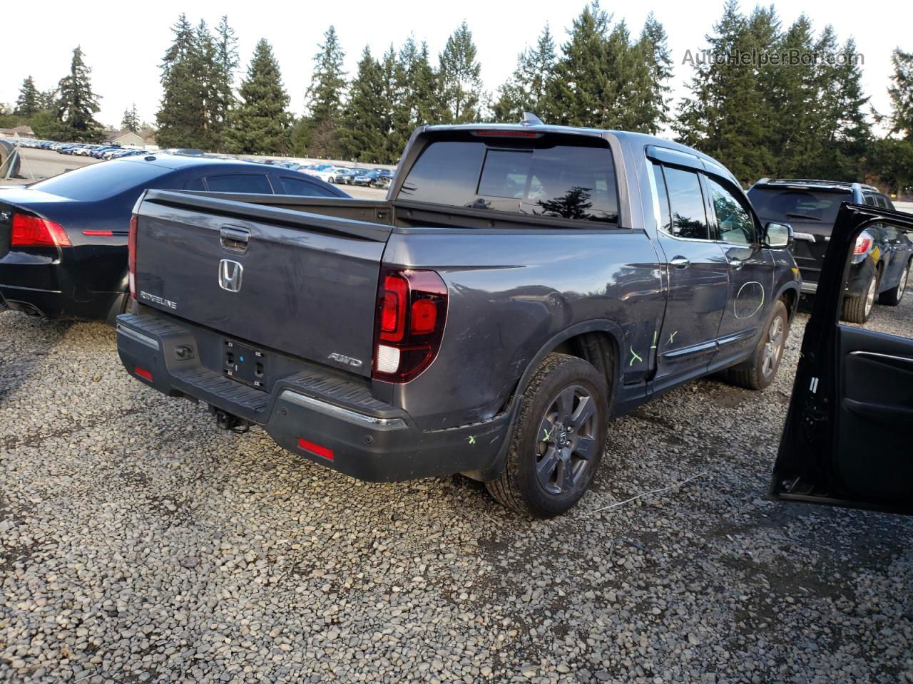 2020 Honda Ridgeline Rtl Gray vin: 5FPYK3F7XLB010616