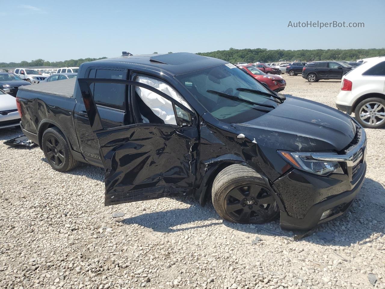 2020 Honda Ridgeline Black Edition Черный vin: 5FPYK3F8XLB012570