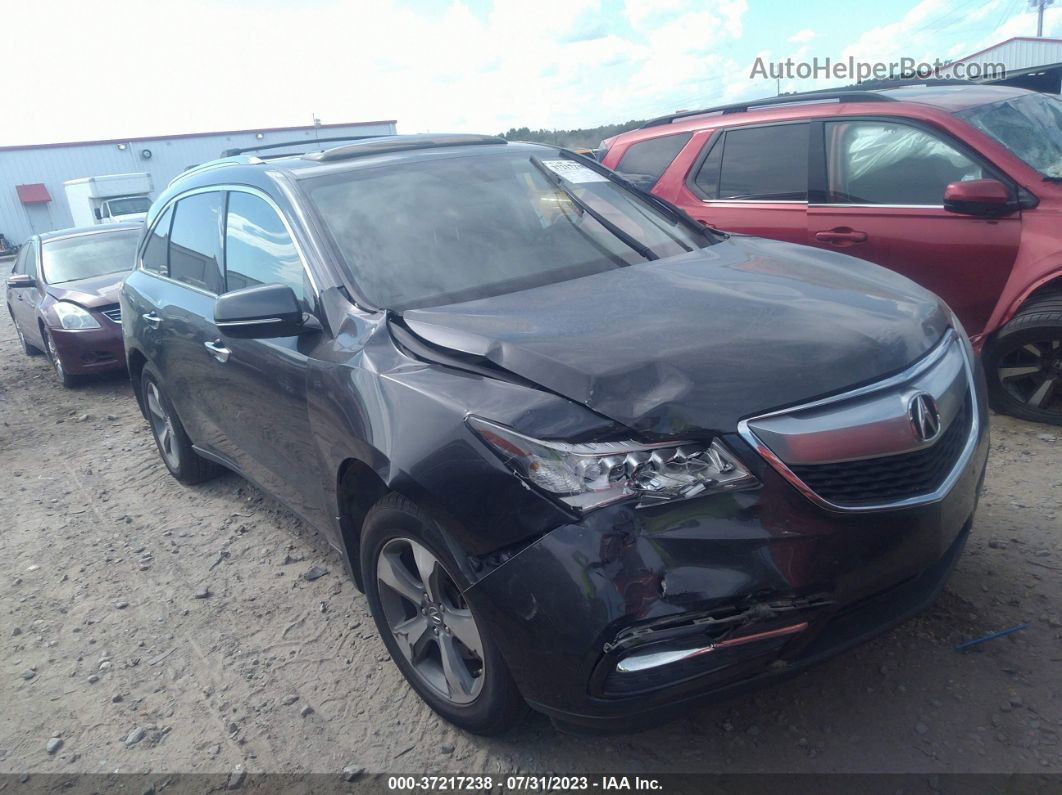 2016 Acura Mdx   Gray vin: 5FRYD3H20GB012044