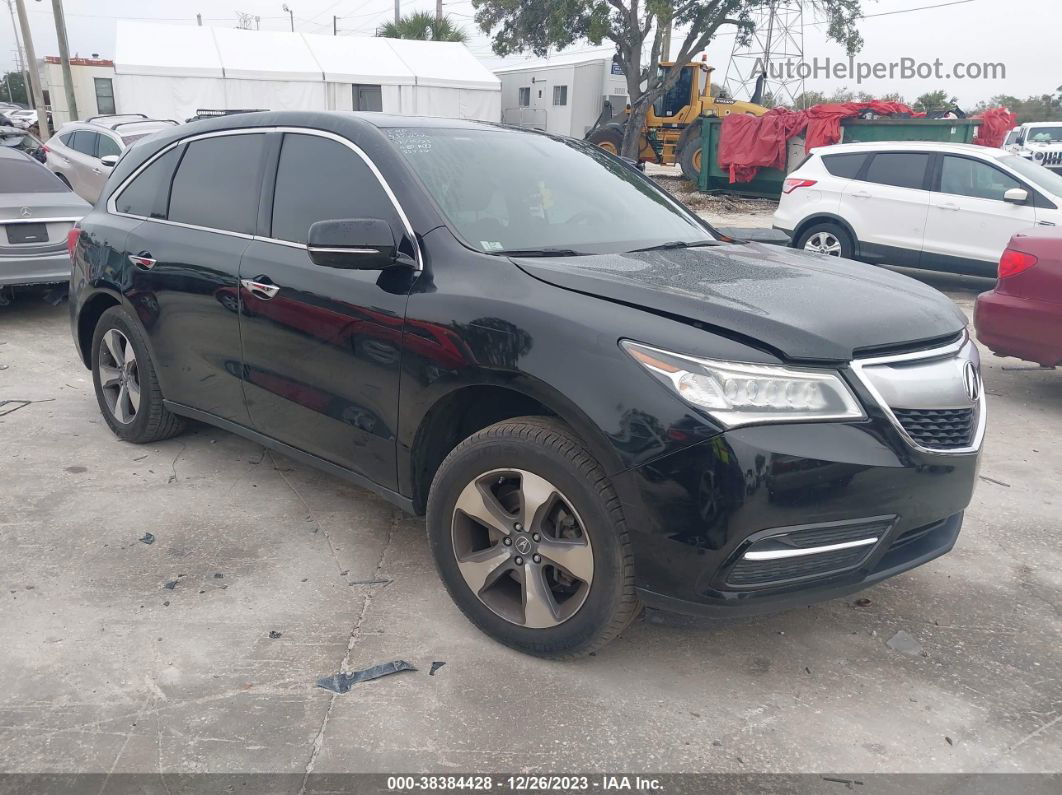 2016 Acura Mdx Acurawatch Plus Package Черный vin: 5FRYD3H21GB020766