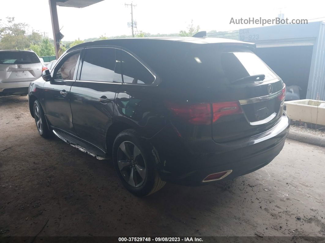 2016 Acura Mdx   Black vin: 5FRYD3H22GB001417