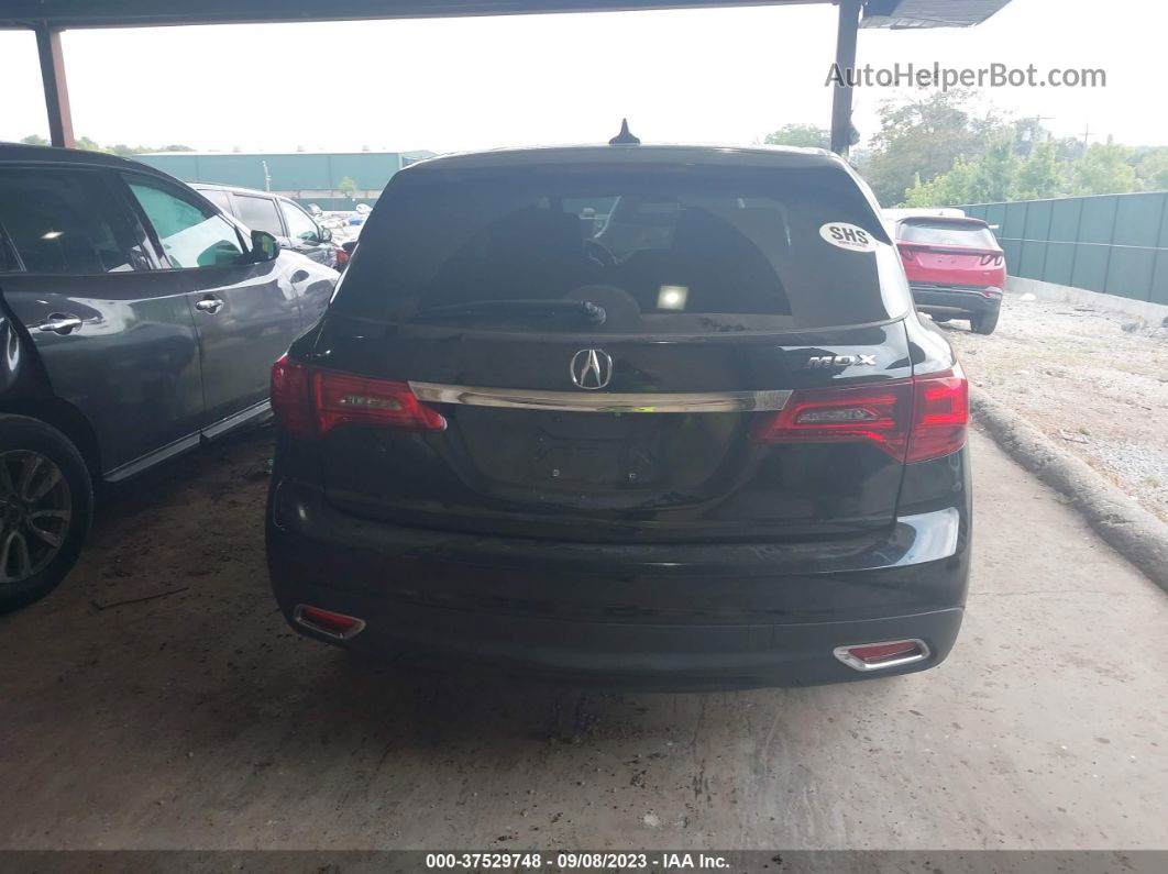 2016 Acura Mdx   Черный vin: 5FRYD3H22GB001417