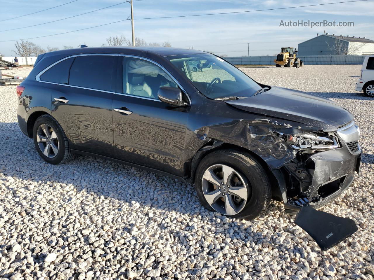 2016 Acura Mdx  Угольный vin: 5FRYD3H23GB005668