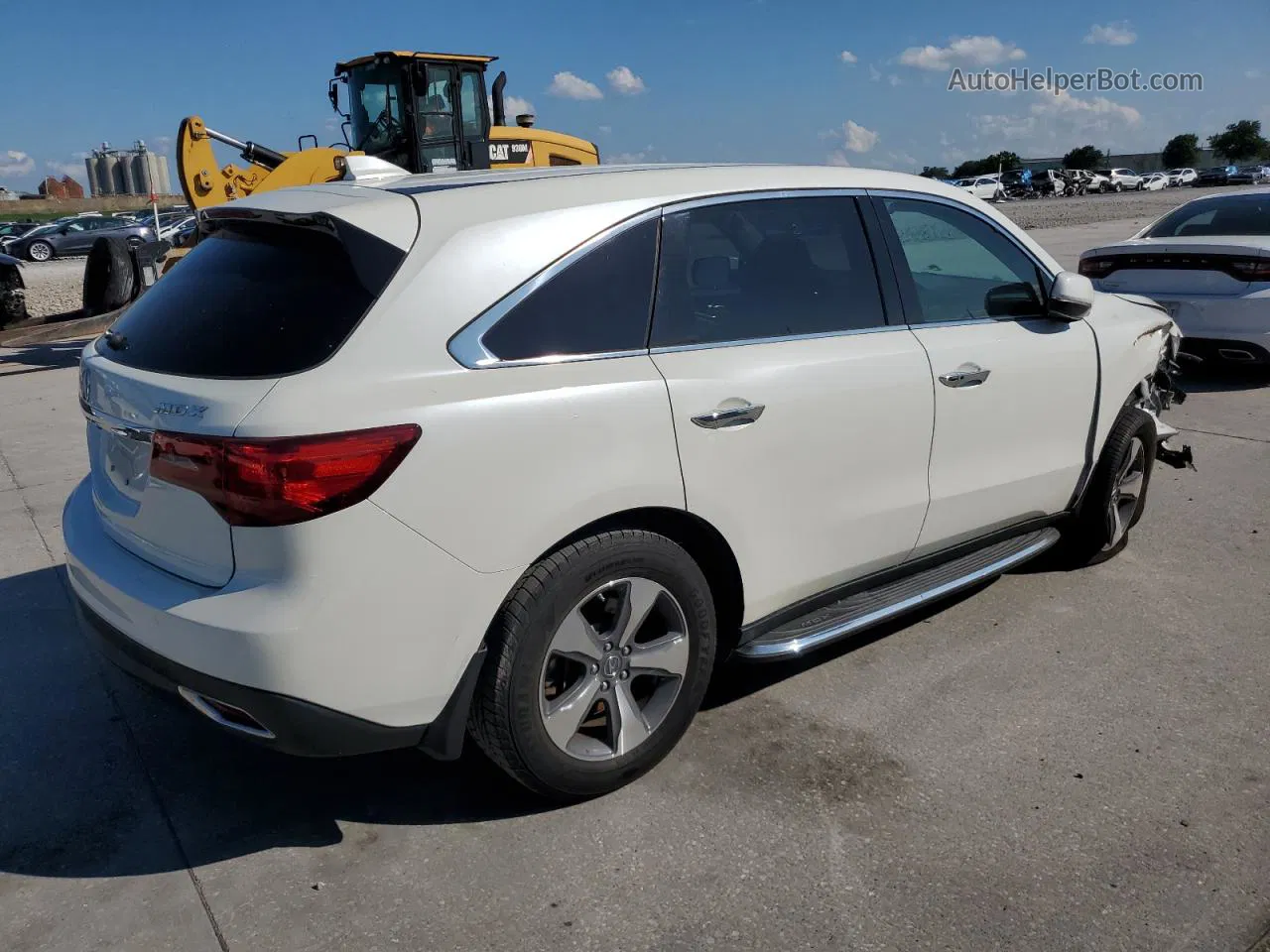 2016 Acura Mdx  White vin: 5FRYD3H24GB006280