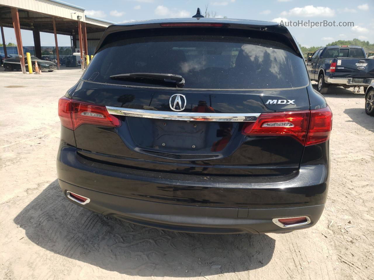 2016 Acura Mdx  Черный vin: 5FRYD3H25GB008426