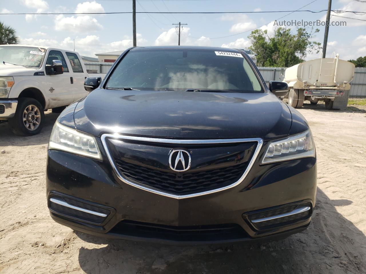 2016 Acura Mdx  Черный vin: 5FRYD3H25GB008426