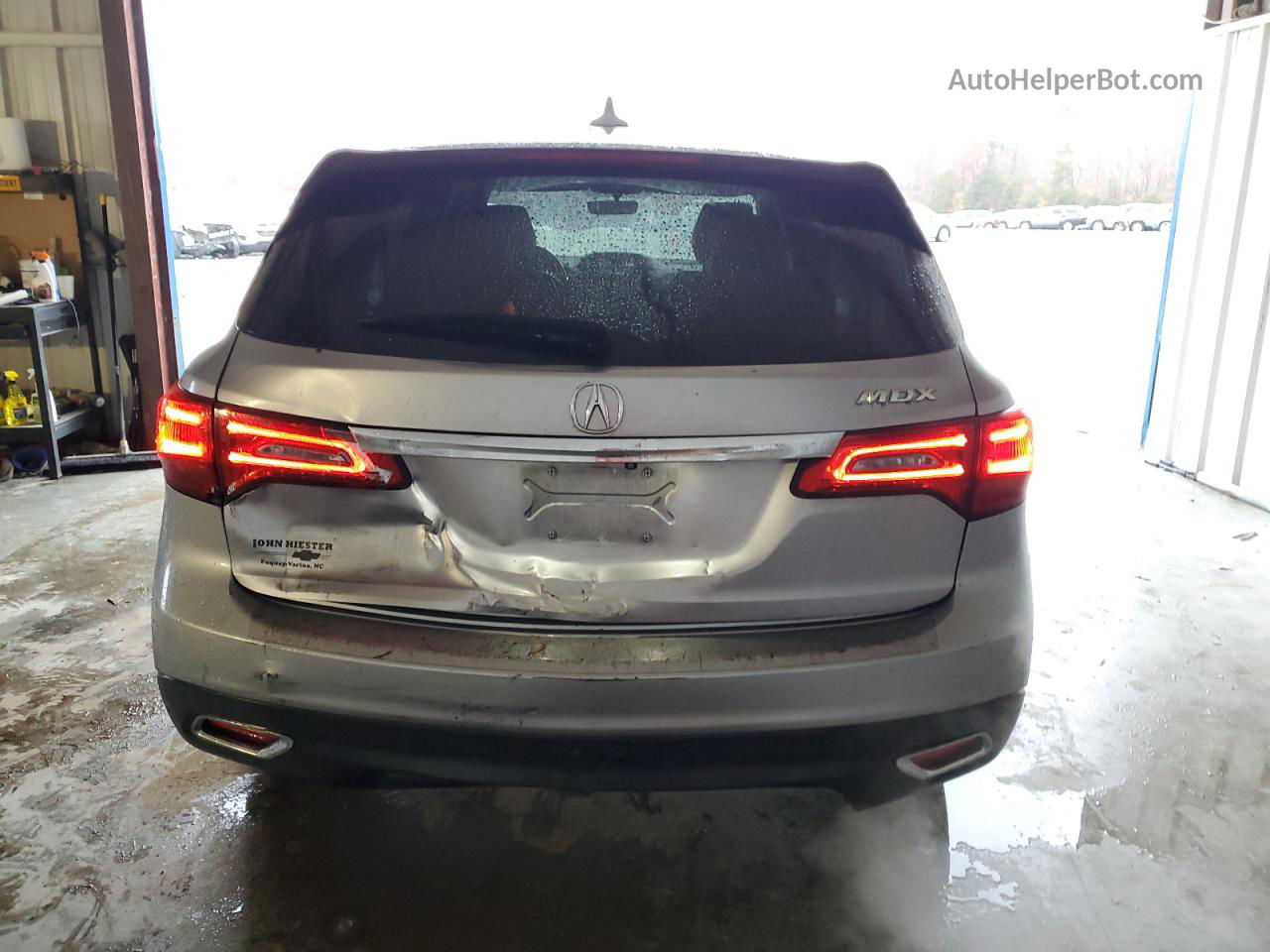 2016 Acura Mdx  Silver vin: 5FRYD3H26GB017751