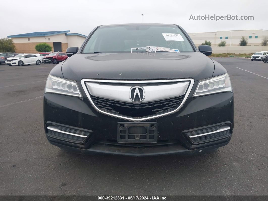 2016 Acura Mdx Acurawatch Plus Package Черный vin: 5FRYD3H26GB021797