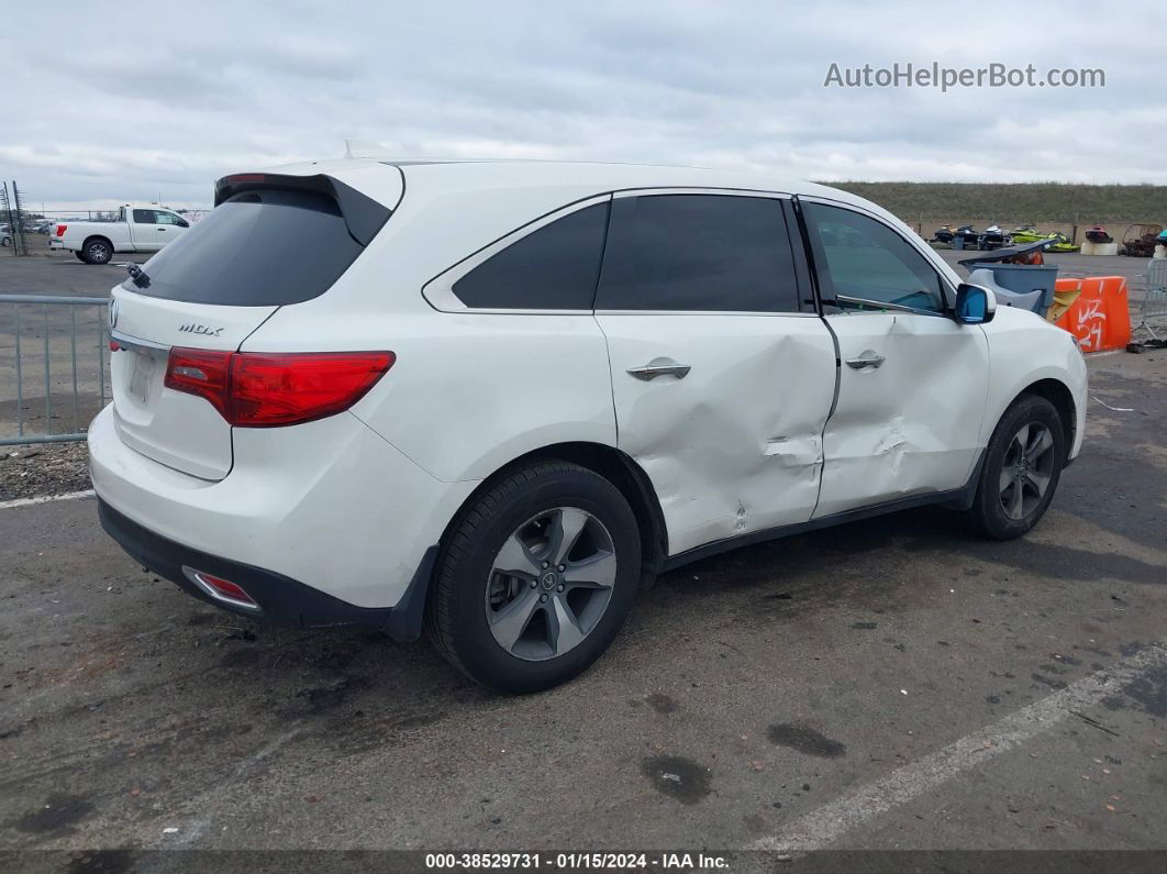 2016 Acura Mdx Acurawatch Plus Package White vin: 5FRYD3H27GB006127