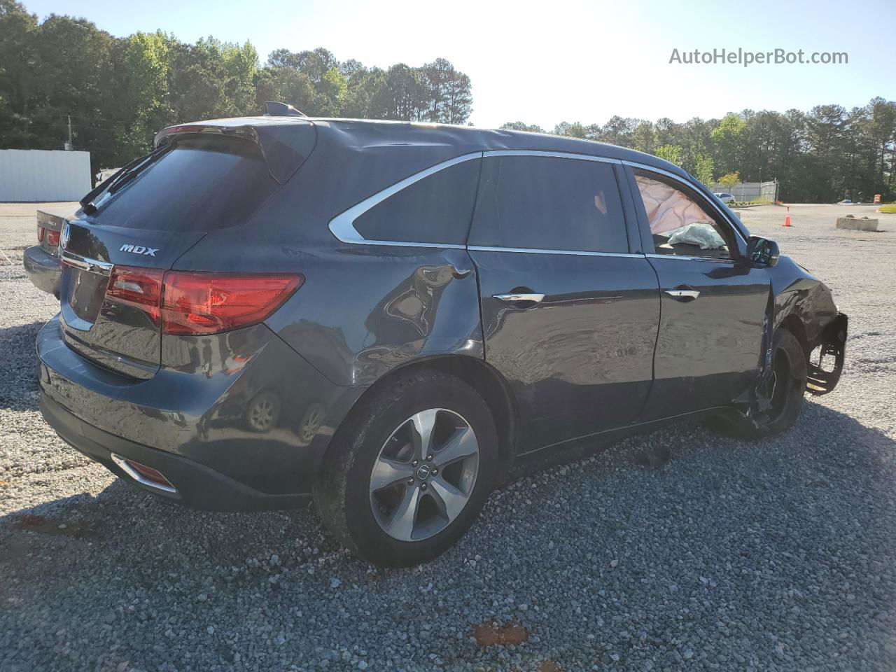 2016 Acura Mdx  Gray vin: 5FRYD3H27GB019797