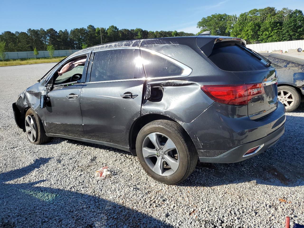 2016 Acura Mdx  Gray vin: 5FRYD3H27GB019797