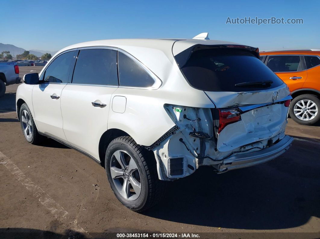 2016 Acura Mdx Acurawatch Plus Package White vin: 5FRYD3H29GB012673