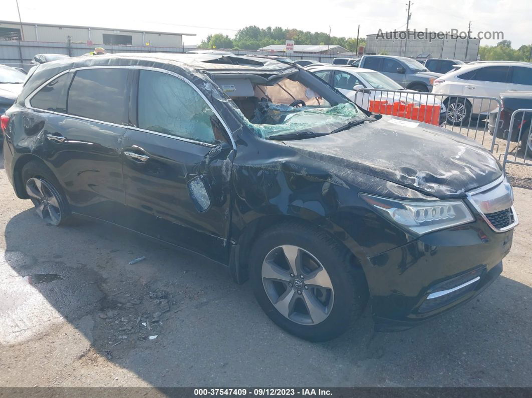 2016 Acura Mdx   Black vin: 5FRYD3H29GB016576