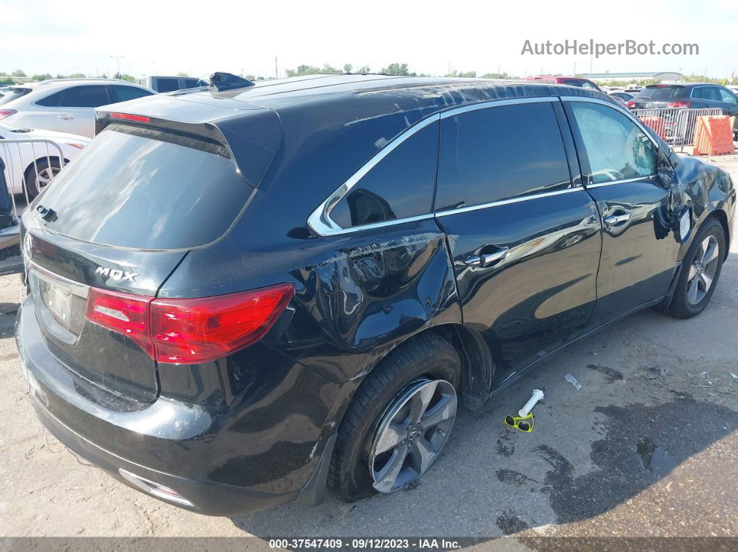 2016 Acura Mdx   Черный vin: 5FRYD3H29GB016576