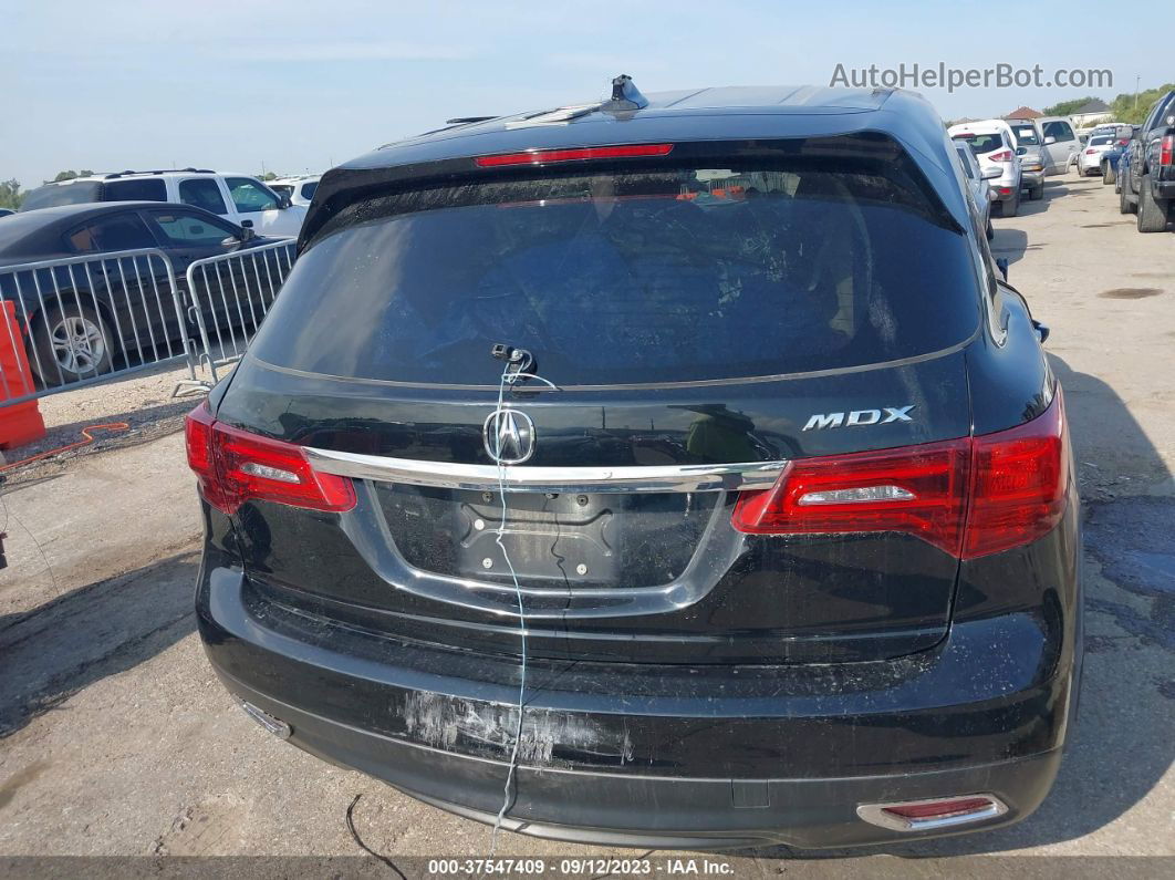 2016 Acura Mdx   Черный vin: 5FRYD3H29GB016576