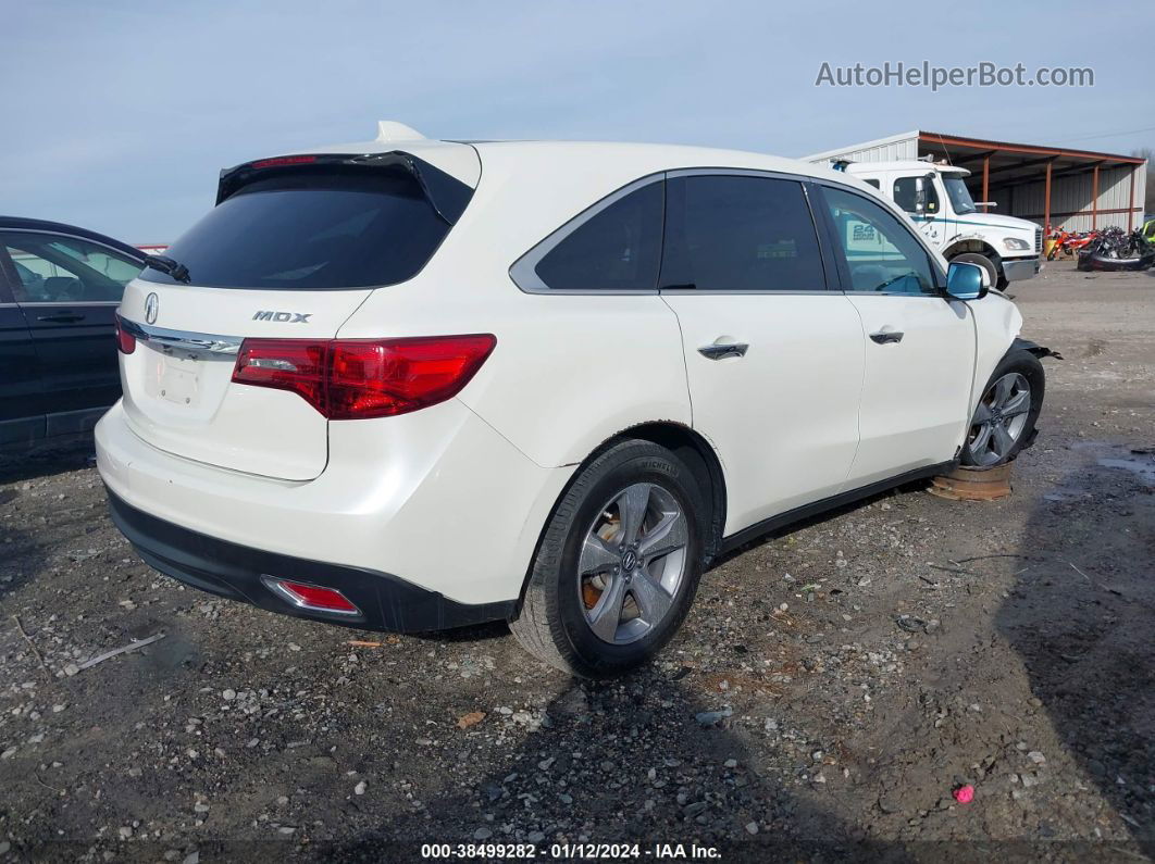 2016 Acura Mdx Acurawatch Plus Package Белый vin: 5FRYD3H29GB021700