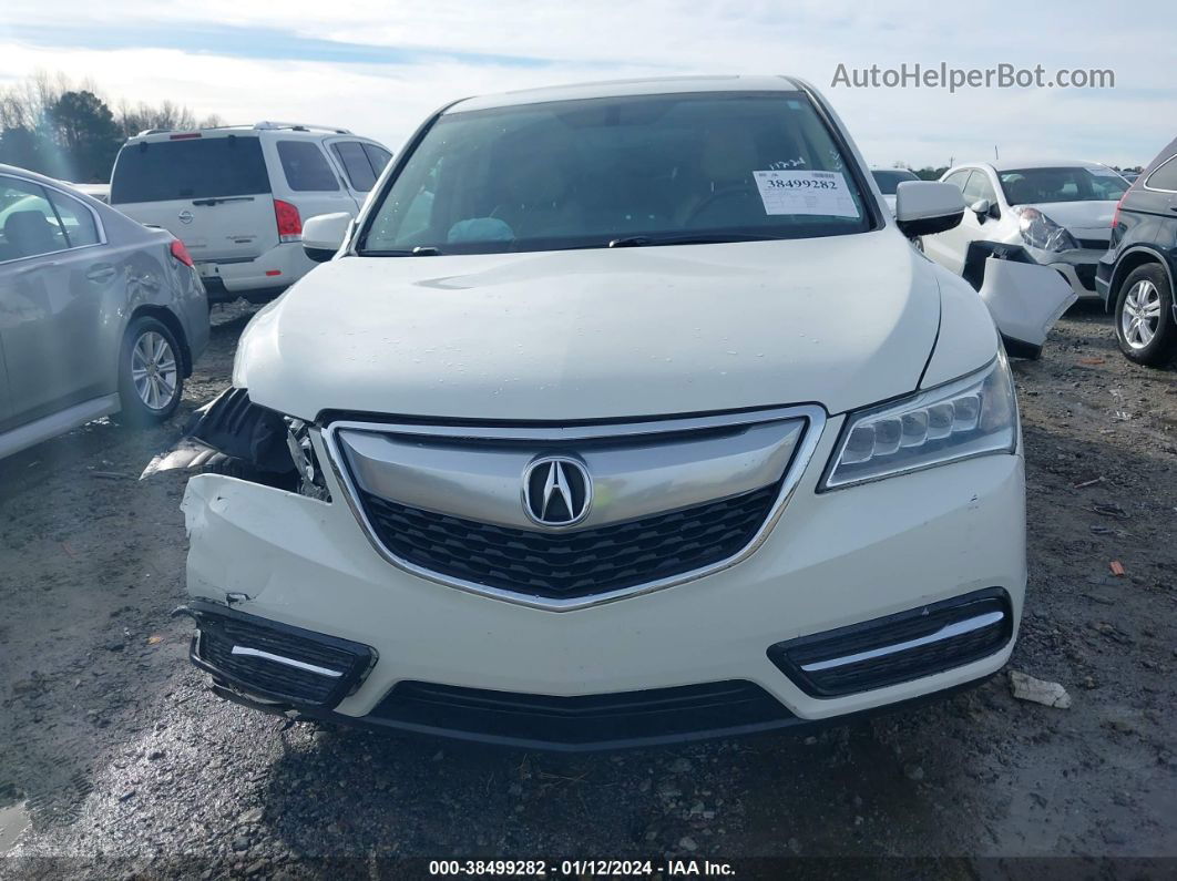 2016 Acura Mdx Acurawatch Plus Package Белый vin: 5FRYD3H29GB021700