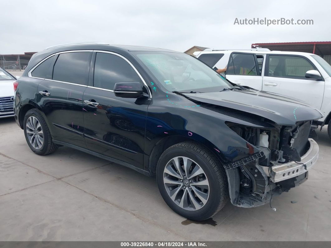 2016 Acura Mdx Technology   Acurawatch Plus Packages/technology Package Black vin: 5FRYD3H40GB008867