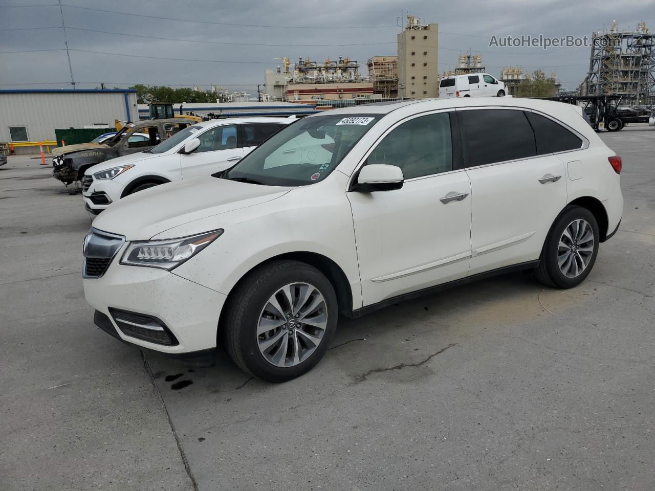 2016 Acura Mdx Technology Серебряный vin: 5FRYD3H41GB002821