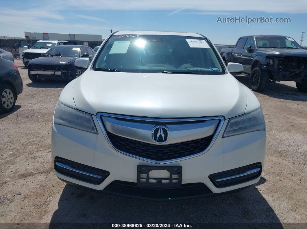 2016 Acura Mdx Technology   Acurawatch Plus Packages/technology Package White vin: 5FRYD3H41GB008926