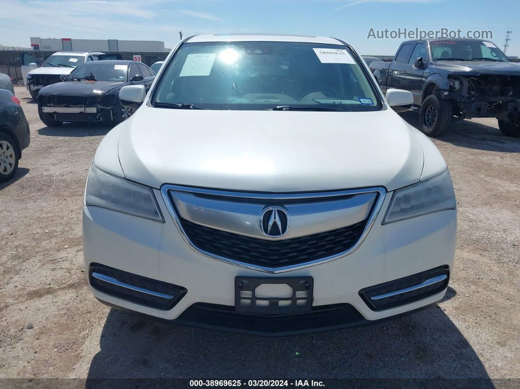 2016 Acura Mdx Technology   Acurawatch Plus Packages/technology Package White vin: 5FRYD3H41GB008926