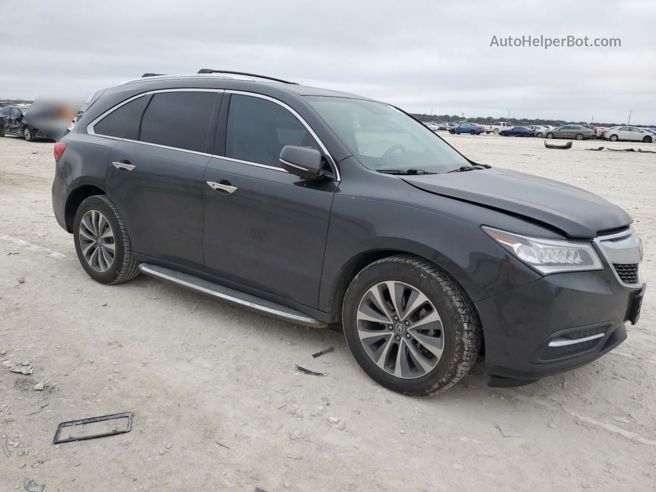 2016 Acura Mdx Technology Серый vin: 5FRYD3H41GB011485