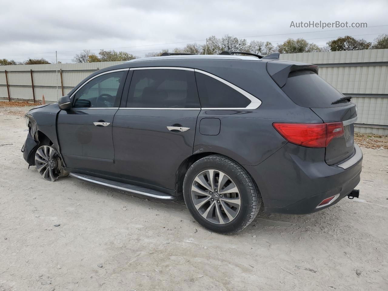 2016 Acura Mdx Technology Серый vin: 5FRYD3H41GB011485