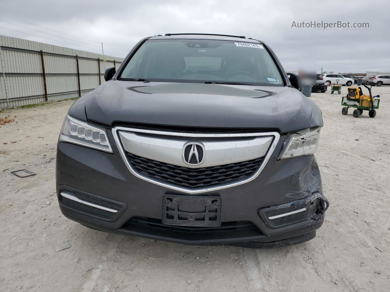 2016 Acura Mdx Technology Gray vin: 5FRYD3H41GB011485