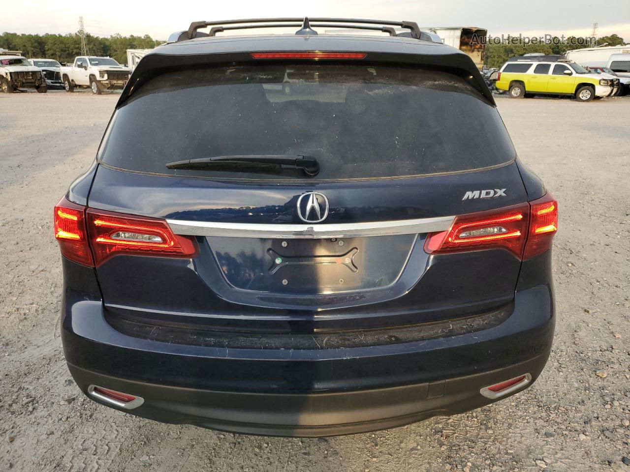 2016 Acura Mdx Technology Blue vin: 5FRYD3H41GB013303