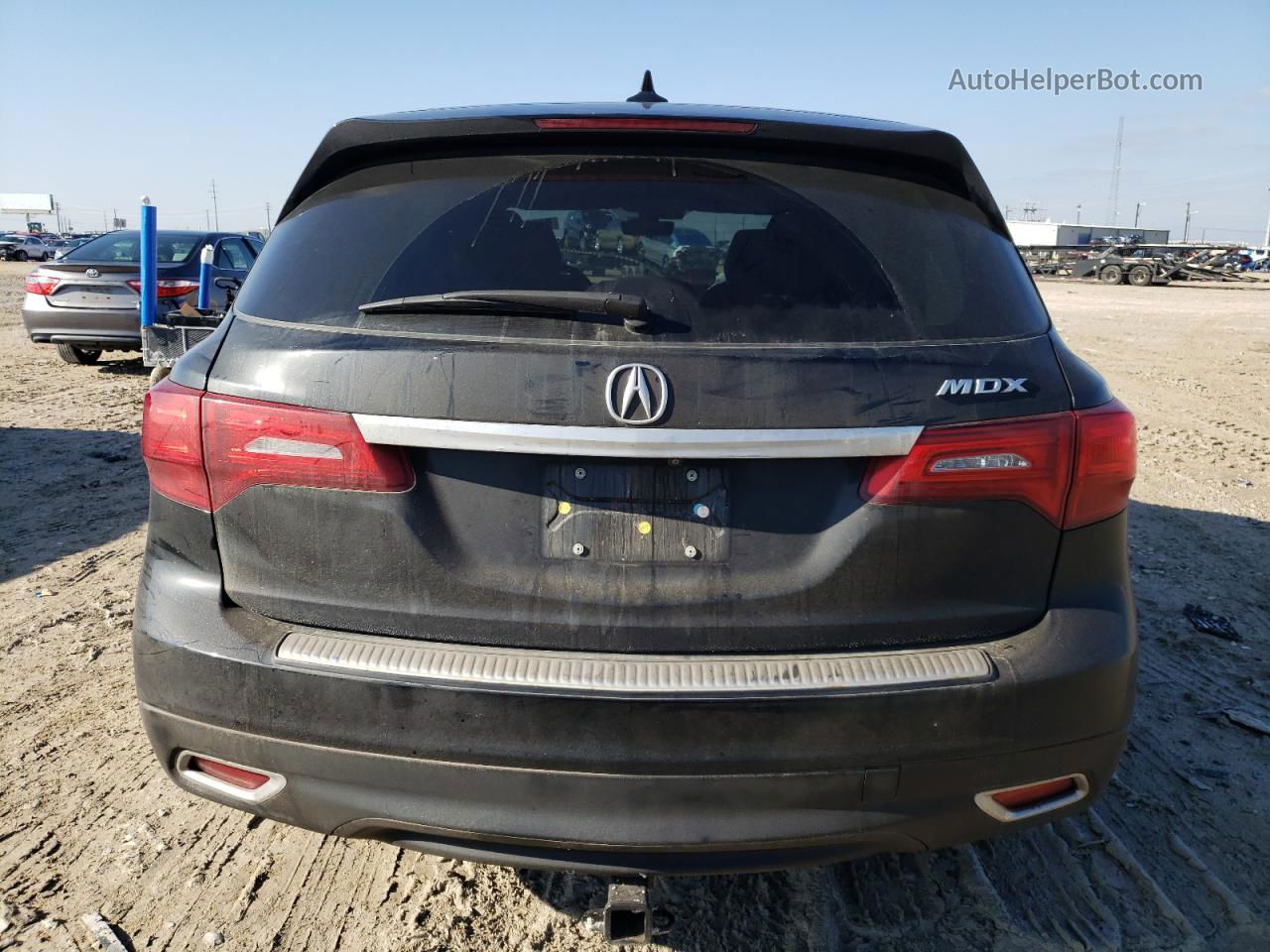 2016 Acura Mdx Technology Black vin: 5FRYD3H42GB006814