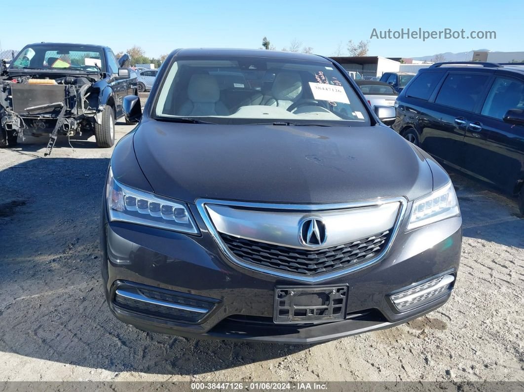 2016 Acura Mdx Technology   Acurawatch Plus Packages/technology Package Серый vin: 5FRYD3H42GB008496