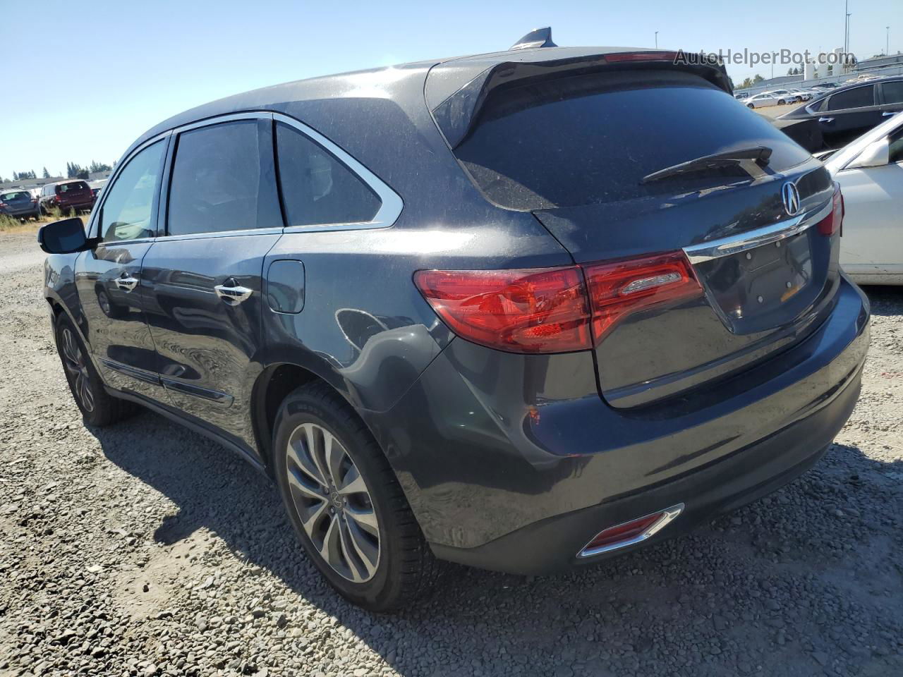 2016 Acura Mdx Technology Угольный vin: 5FRYD3H42GB019112