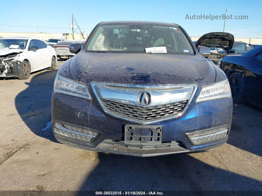 2016 Acura Mdx   Dark Blue vin: 5FRYD3H43GB010306