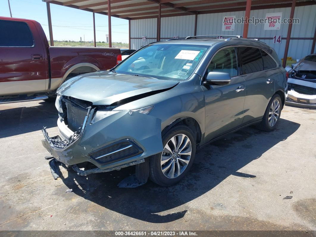 2016 Acura Mdx W/tech/w/tech Gray vin: 5FRYD3H43GB018387