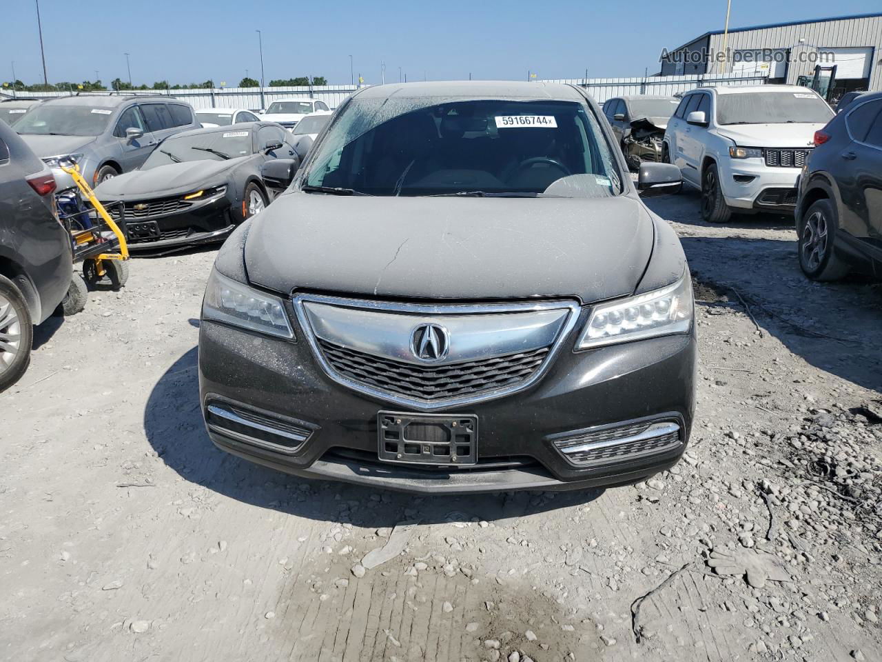 2016 Acura Mdx Technology Black vin: 5FRYD3H44GB002022