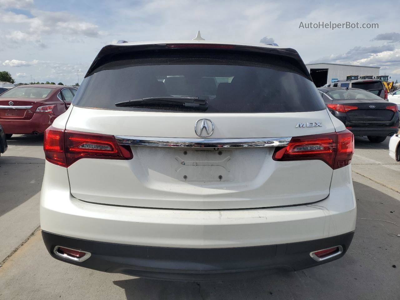 2016 Acura Mdx Technology Белый vin: 5FRYD3H44GB002408