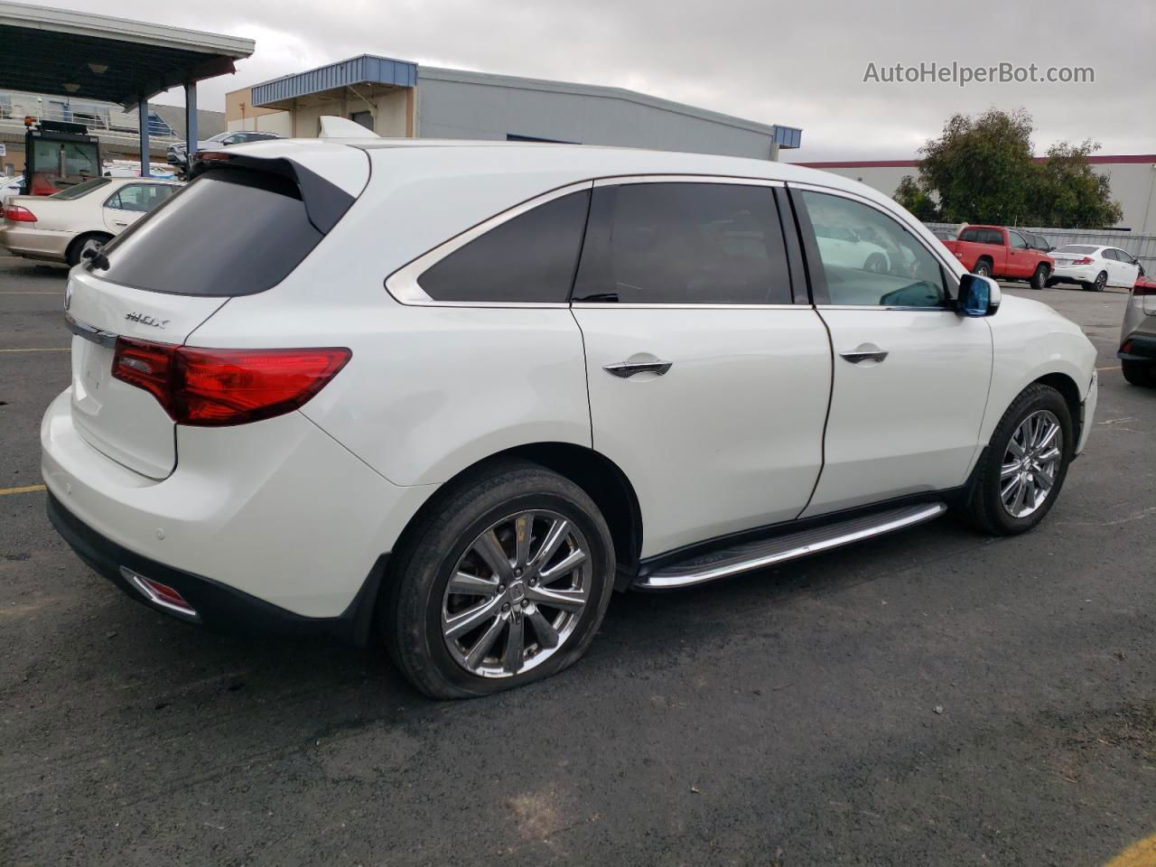 2016 Acura Mdx Technology White vin: 5FRYD3H44GB002473