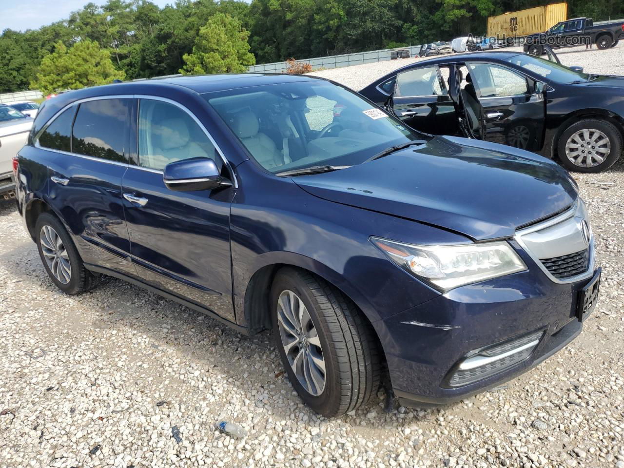 2016 Acura Mdx Technology Синий vin: 5FRYD3H44GB011741