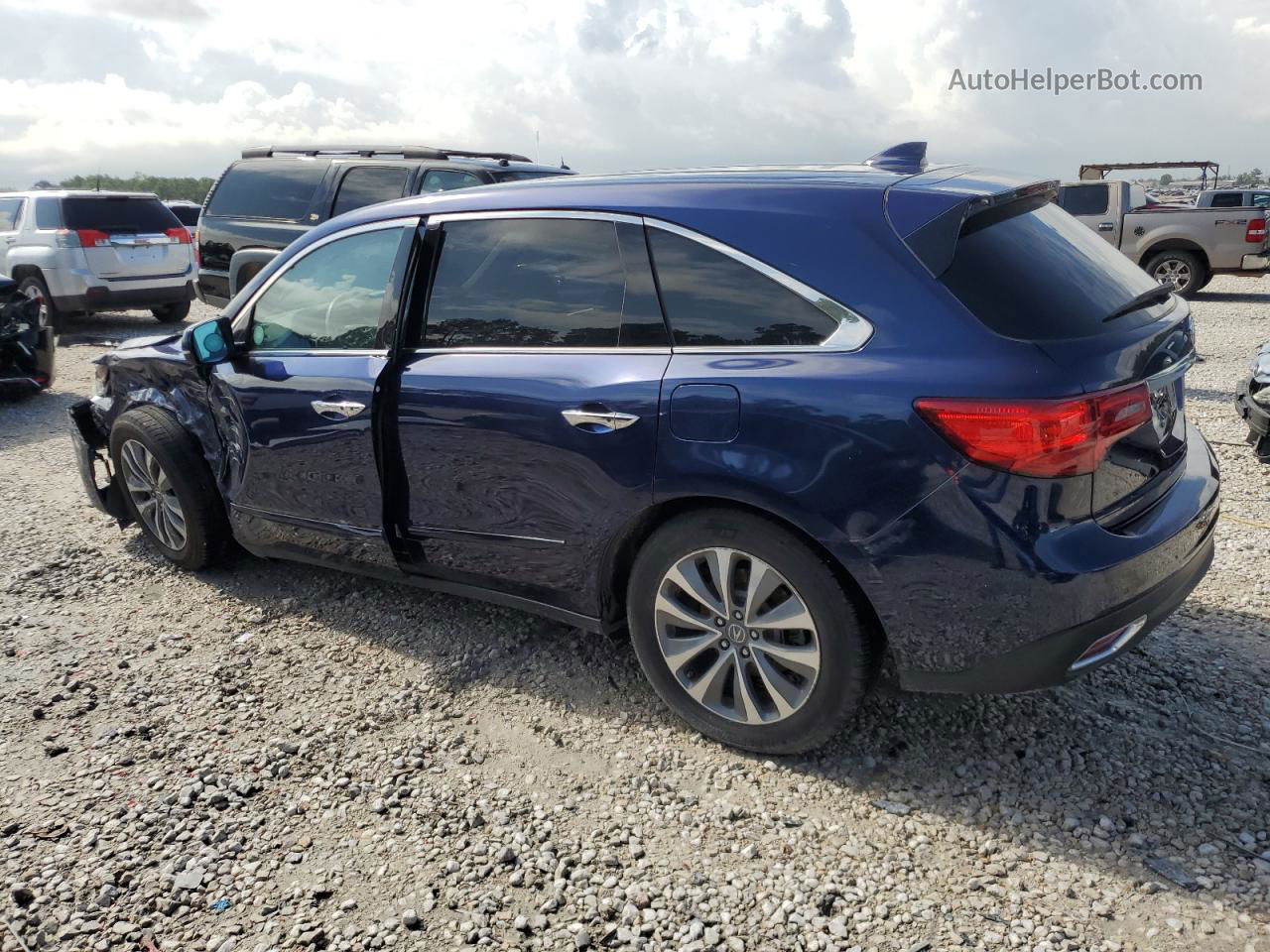 2016 Acura Mdx Technology Blue vin: 5FRYD3H44GB011741