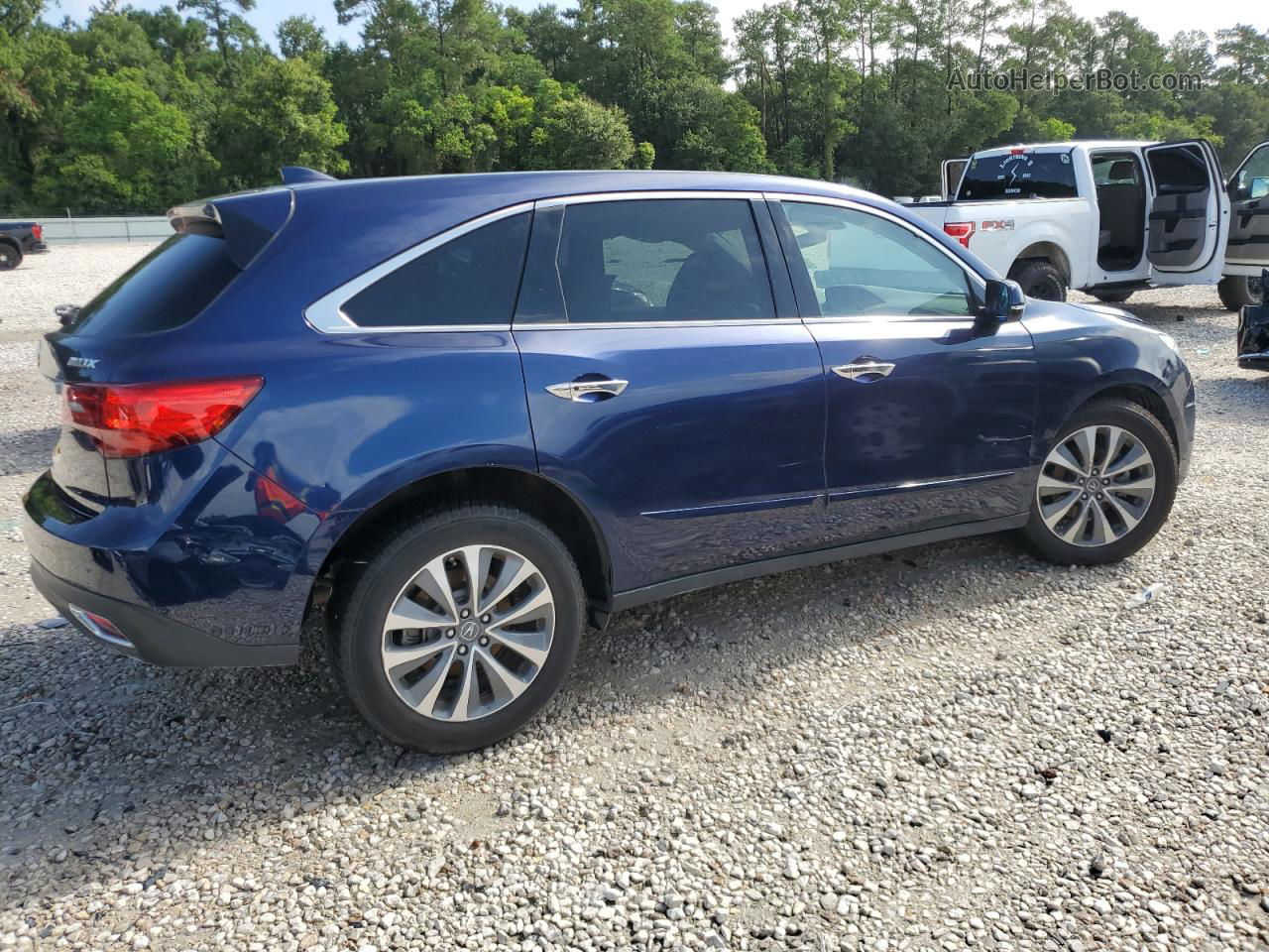 2016 Acura Mdx Technology Синий vin: 5FRYD3H44GB011741