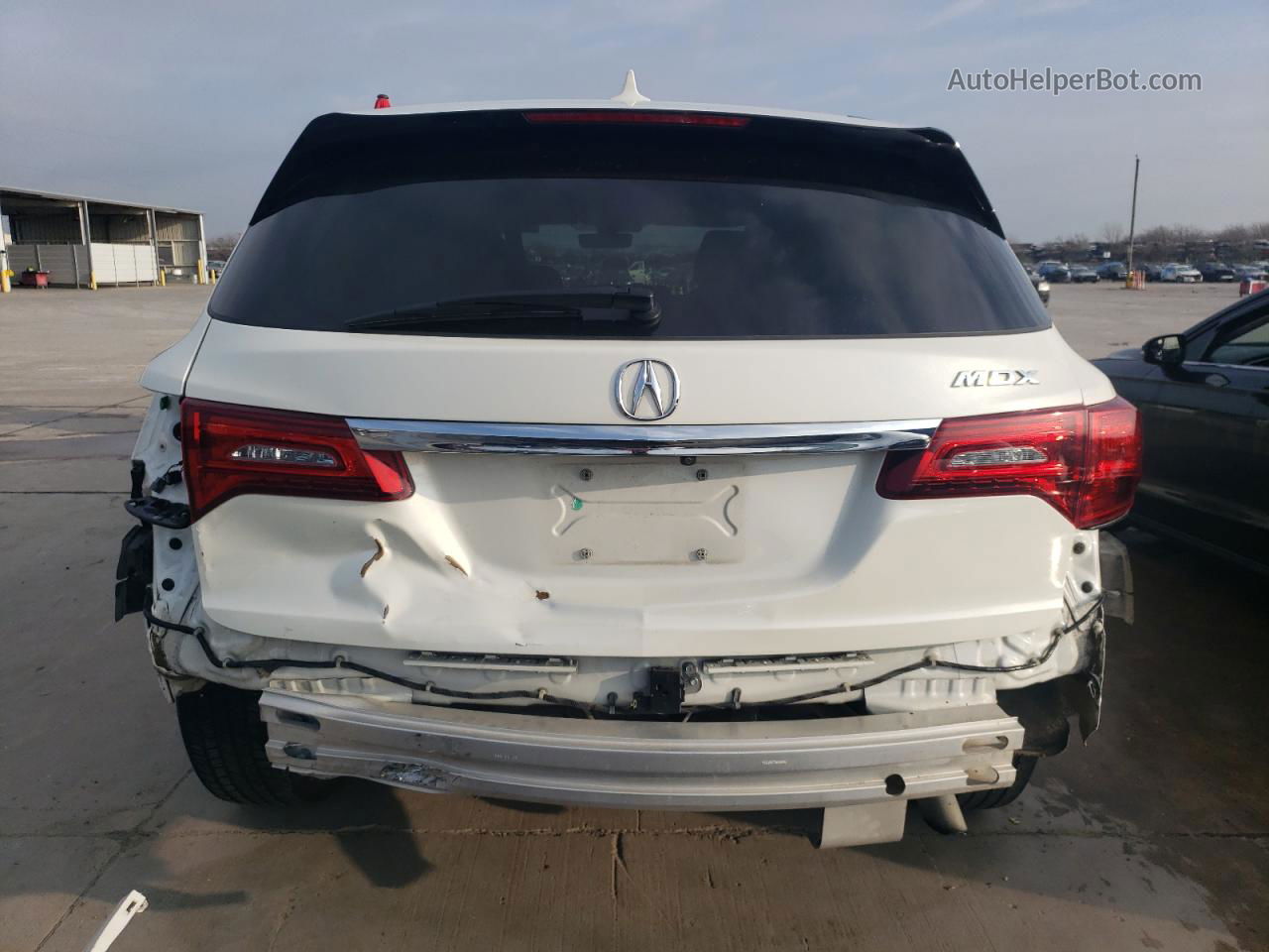 2016 Acura Mdx Technology White vin: 5FRYD3H44GB014302