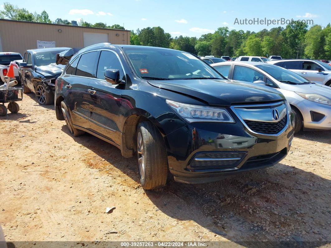 2016 Acura Mdx Technology   Acurawatch Plus Packages/technology Package Black vin: 5FRYD3H45GB007892