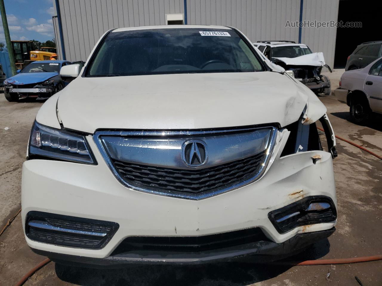 2016 Acura Mdx Technology Белый vin: 5FRYD3H45GB012820