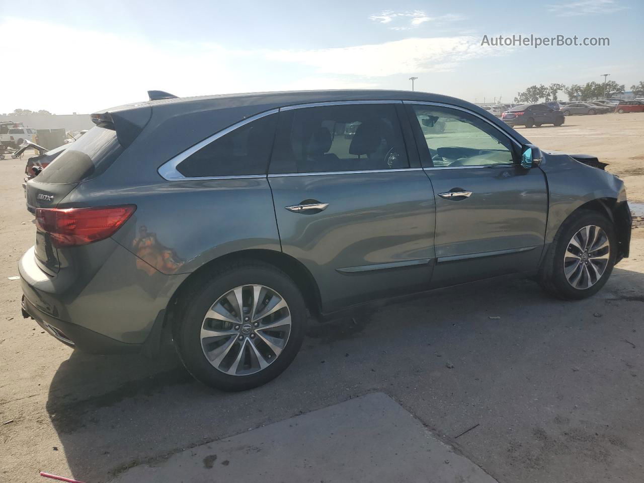 2016 Acura Mdx Technology Угольный vin: 5FRYD3H45GB013028