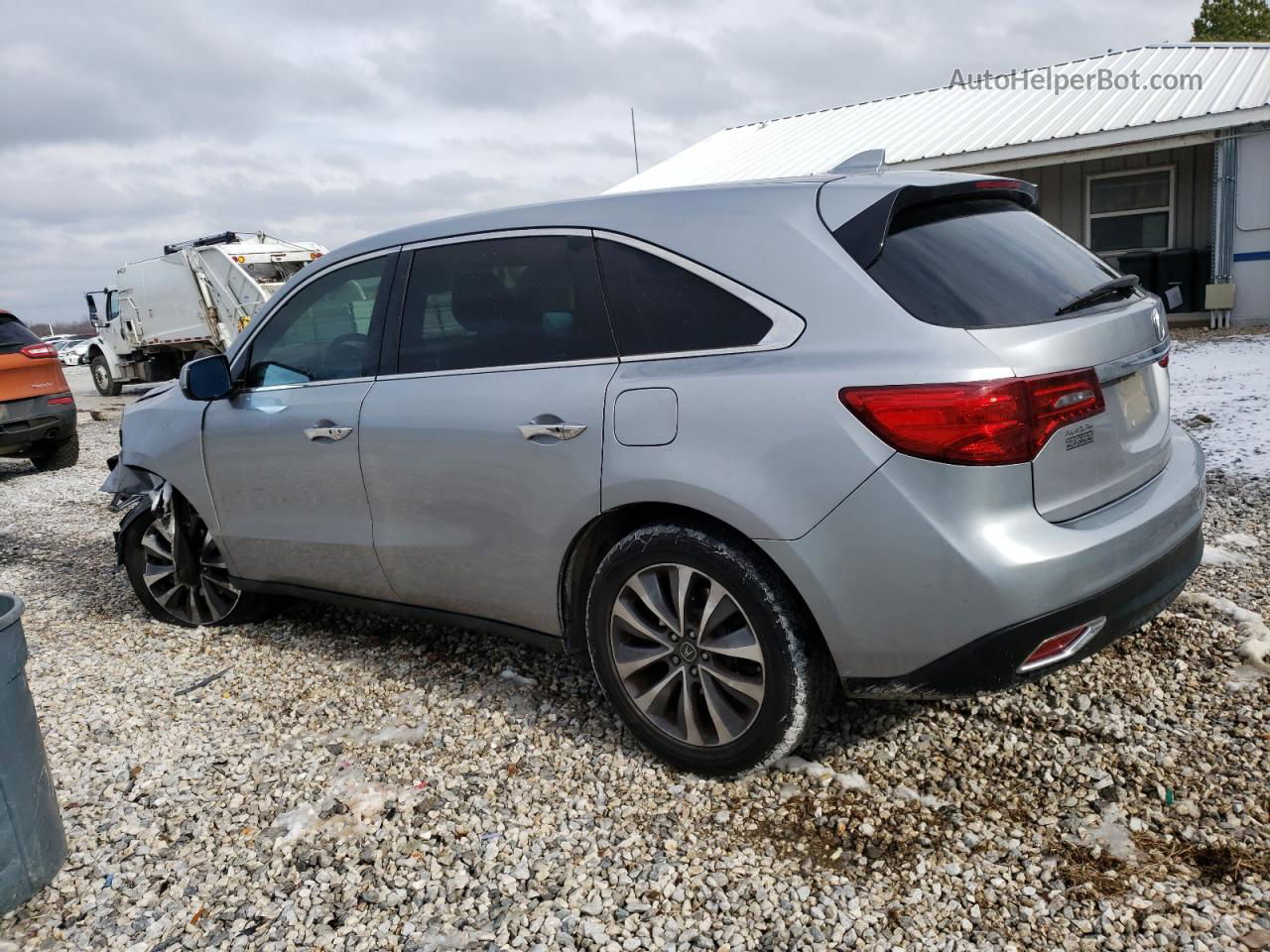 2016 Acura Mdx Technology Серебряный vin: 5FRYD3H45GB020352