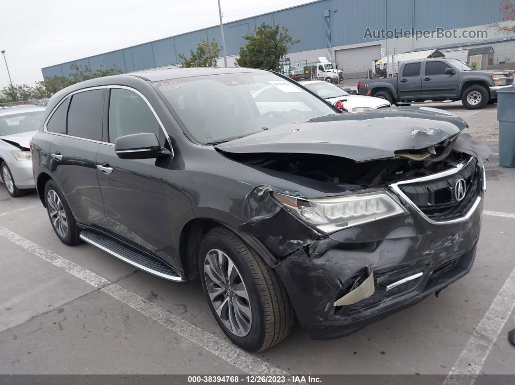 2016 Acura Mdx Technology   Acurawatch Plus Packages/technology Package Черный vin: 5FRYD3H46GB020134